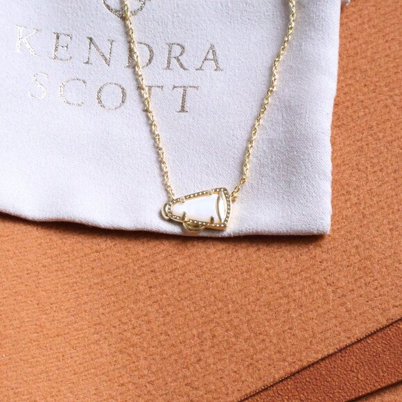 Kendra Scott | Cheer - Gold White Mother-of-Pearl Necklace - Picture 2 of 2